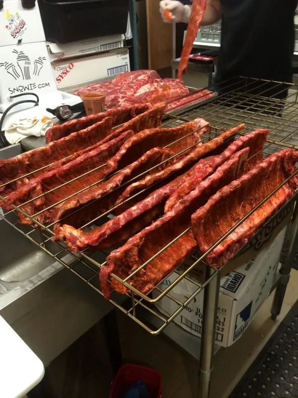 Ribs close-up